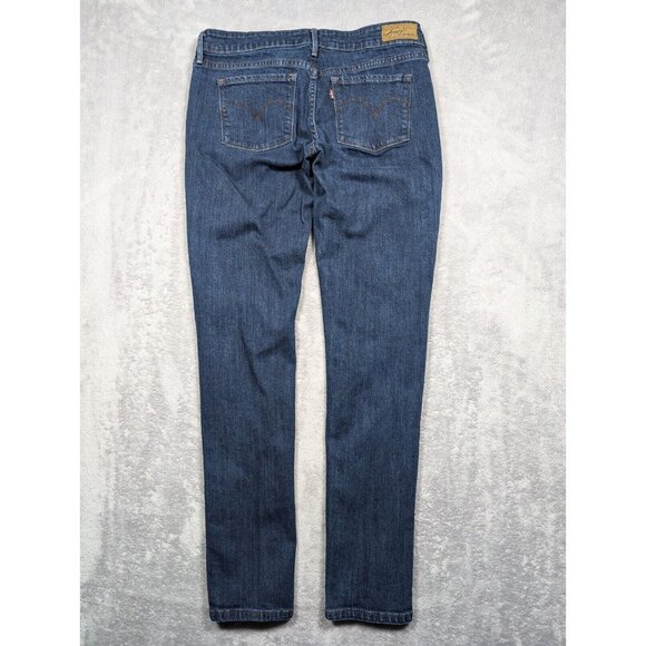 Levis Jeans Womens Size 8 29 Denim Mid Rise Skinny Slight Curve Shaping - Picture 9 of 10